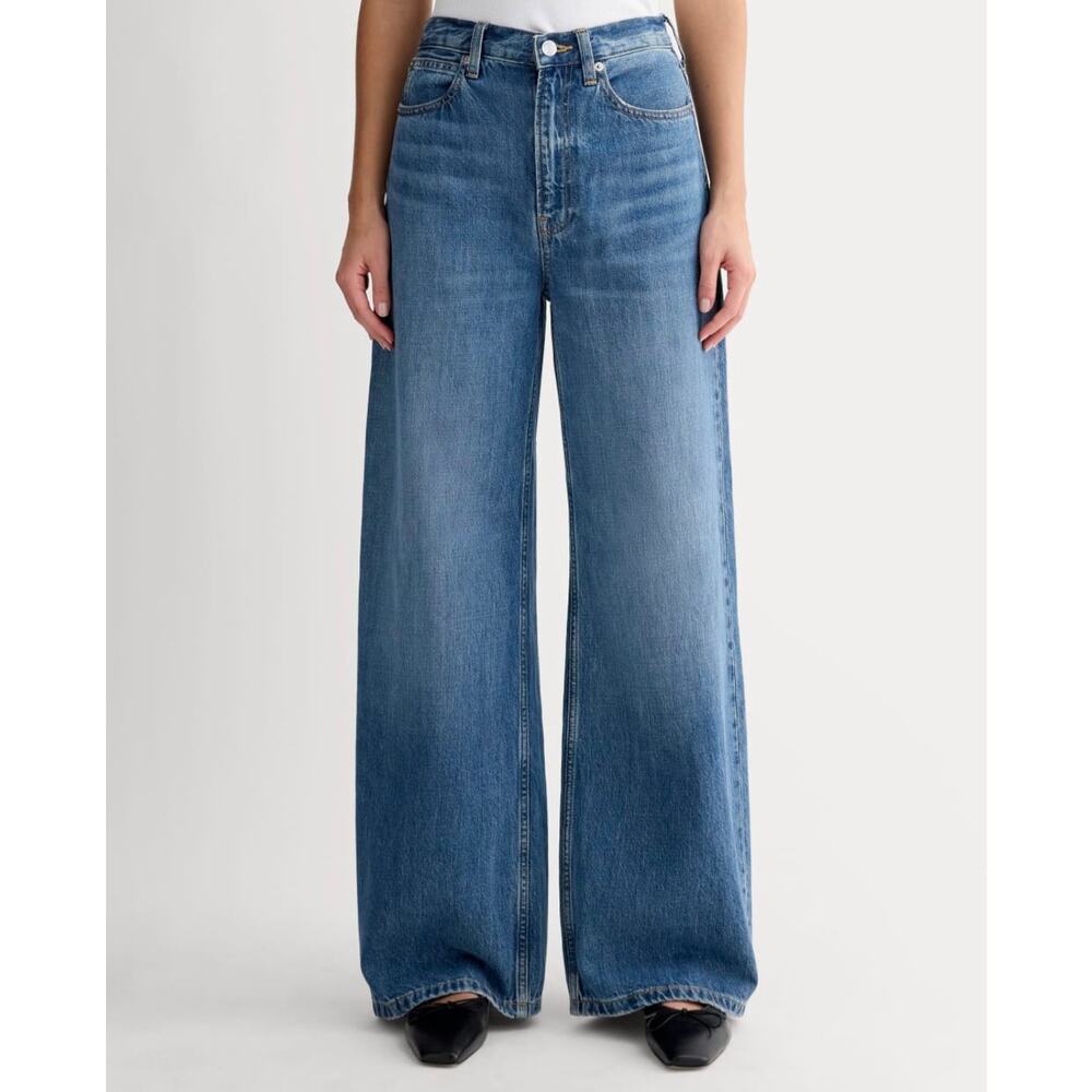 Everlane The OG Baggy Jean High-Rise Wide Leg Light Wash Denim 27R